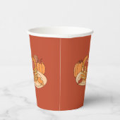 Pompoen Spice Pannenkoeken Herfst Party Papieren b Bekers (Rechts)