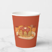 Pompoen Spice Pannenkoeken Herfst Party Papieren b Bekers (Voorkant)