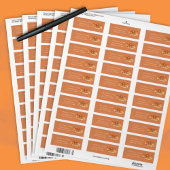 Pompoen Spice Pannenkoeken Herfst Retour Adreslabe Etiket