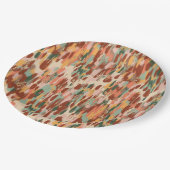 Pompoen Spice Pattern Papieren Bordje (Gekanteld)