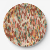 Pompoen Spice Pattern Papieren Bordje (Voorkant)