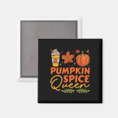 Pompoen Spice Queen Thanksgiving Herfst Herfst Magneet (Voorkant / Achterkant)