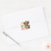 Pompoen Spice... Ronde Sticker (Envelop)