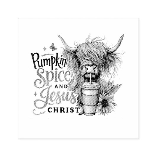 Pompoen Spice... Rubberstempel (Afrduk)