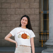 Pompoen Spice Seizoen schattige pompoen voor herfs T-shirt