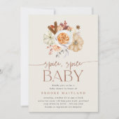 Pompoen "Spice Spice Baby" Borrel Kaart (Voorkant)