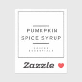 Pompoen Spice Sticker (Vel)