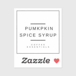 Pompoen Spice Sticker