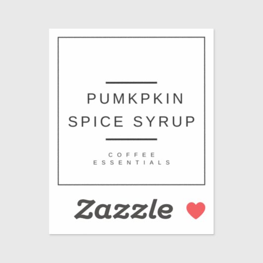Pompoen Spice Sticker (Vel)