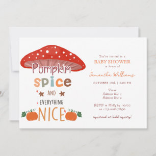 Pompoen Spice Sweet Herfst Herfst Baby shower Kaart