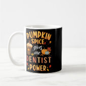 Pompoen Spice Tandarts Power Autumn Herfst Seizoen Koffiemok (Links)