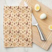 Pompoen Spice Teckel Nice Theedoek (Quarter Fold)