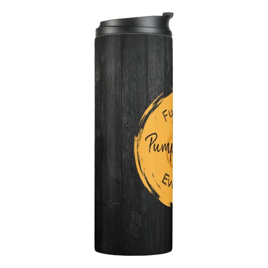 Pompoen Spice Thermal Tumbler Thermosbeker (Gedraaid links)