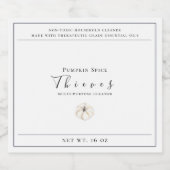 Pompoen Spice Thieves Label Likeurfles Etiket (Enkel label)