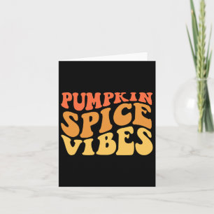 Pompoen Spice Vibes Retro Herfst Vibes 1 Kaart
