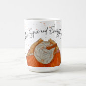 Pompoen Spice Waterverf Gezellige Koffie Mok (Center)