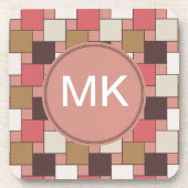 Pompoen Spice Weave Pattern Bier Onderzetter (Voorkant)