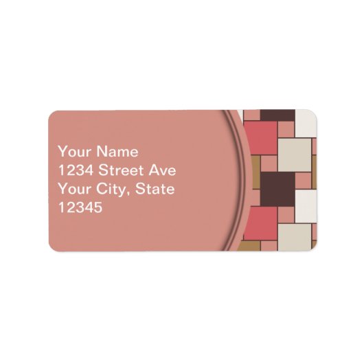 Pompoen Spice Weave Pattern Etiket (Voorkant)