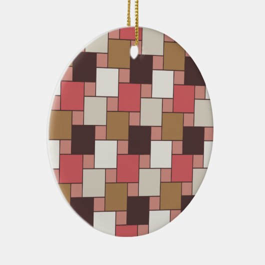 Pompoen Spice Weave Pattern Keramisch Ornament (Rechts)