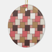 Pompoen Spice Weave Pattern Keramisch Ornament (Links)