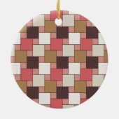 Pompoen Spice Weave Pattern Keramisch Ornament (Achterkant)