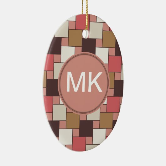 Pompoen Spice Weave Pattern Keramisch Ornament (Rechts)