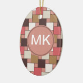 Pompoen Spice Weave Pattern Keramisch Ornament (Links)