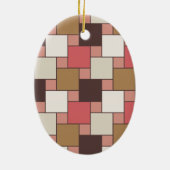 Pompoen Spice Weave Pattern Keramisch Ornament (Achterkant)