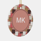 Pompoen Spice Weave Pattern Keramisch Ornament (Rechts)