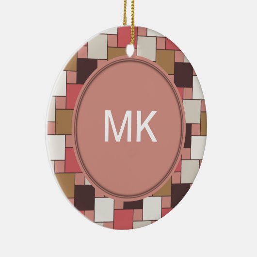 Pompoen Spice Weave Pattern Keramisch Ornament (Rechts)