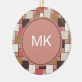 Pompoen Spice Weave Pattern Keramisch Ornament (Links)