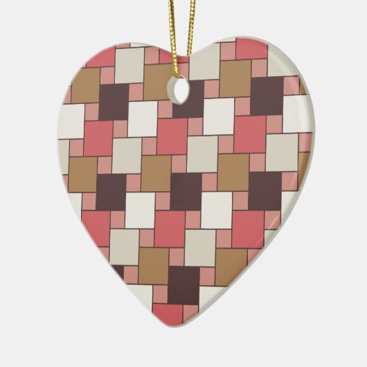 Pompoen Spice Weave Pattern Keramisch Ornament (Links)