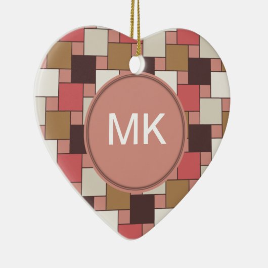 Pompoen Spice Weave Pattern Keramisch Ornament (Rechts)