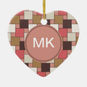 Pompoen Spice Weave Pattern Keramisch Ornament (Voorkant)