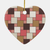 Pompoen Spice Weave Pattern Keramisch Ornament (Achterkant)