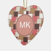 Pompoen Spice Weave Pattern Keramisch Ornament (Links)