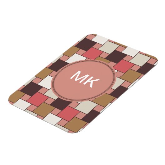 Pompoen Spice Weave Pattern Magneet (Linkerzijde)