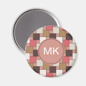 Pompoen Spice Weave Pattern Magneet (Voorkant / Achterkant)