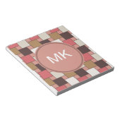 Pompoen Spice Weave Pattern Notitieblok (Schuin)