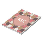 Pompoen Spice Weave Pattern Notitieblok (Linkerzijde)