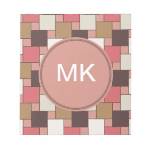 Pompoen Spice Weave Pattern Notitieblok