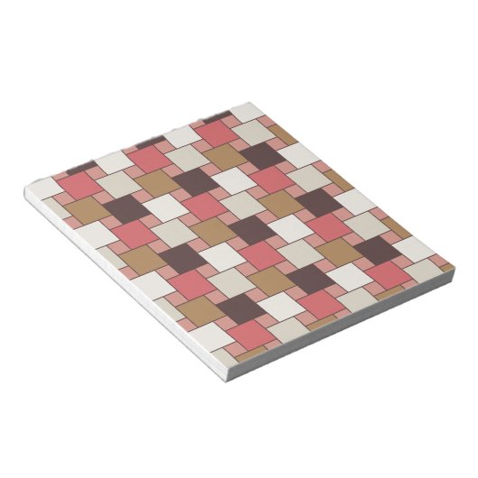 Pompoen Spice Weave Pattern Notitieblok (Schuin)