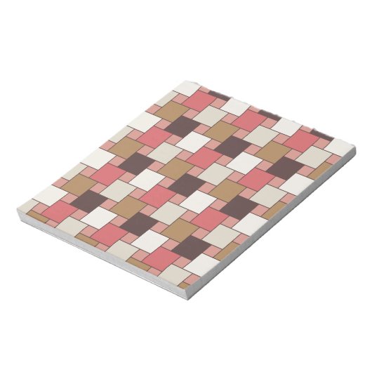 Pompoen Spice Weave Pattern Notitieblok (Linkerzijde)