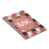 Pompoen Spice Weave Pattern Notitieboek (Rechterzijde)