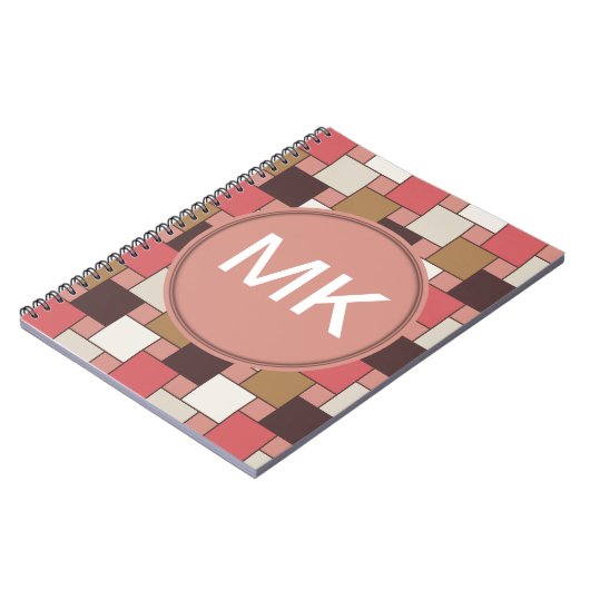 Pompoen Spice Weave Pattern Notitieboek (Linkerzijde)