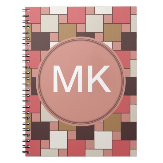 Pompoen Spice Weave Pattern Notitieboek (Voorkant)