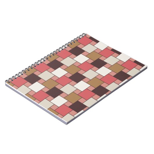 Pompoen Spice Weave Pattern Notitieboek (Linkerzijde)