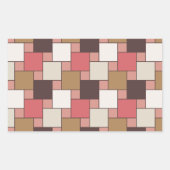 Pompoen Spice Weave Pattern Rechthoekige Sticker (Voorkant)