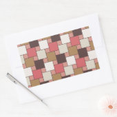 Pompoen Spice Weave Pattern Rechthoekige Sticker (Envelop)