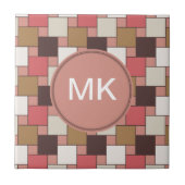 Pompoen Spice Weave Pattern Tegeltje (Voorkant)